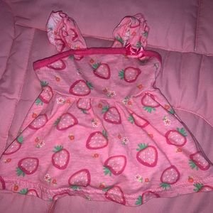 Strawberry Baby Girl Sleeveless Top